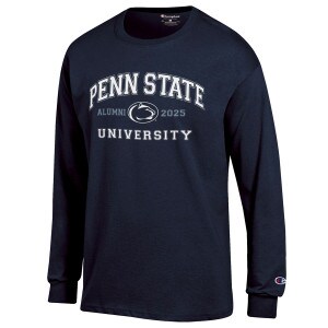 navy long sleeve t-shirt Penn State University Alumni 2025